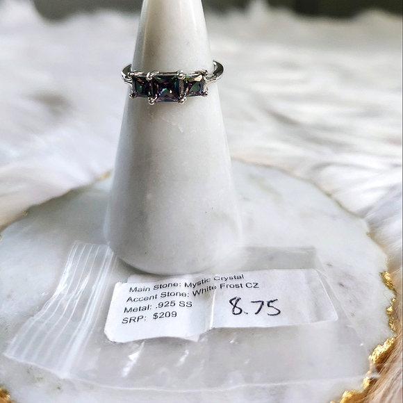 NWT Ryze Mystic Crystal .925 Sterling Silver Ring - Size 8.75 - Picture 6 of 9
